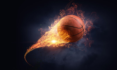 Plakat sport piłka koszykówka konkurencja