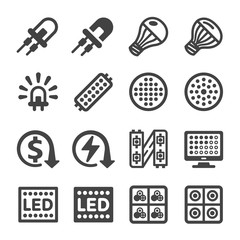 led icon set