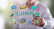 © thodonal - Man touching an e-learning concept