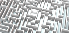 Weißes Labyrinth Auf Sibern Glänzendem Hintergrund Als Konzept Zur Berufsfindung