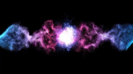 Poster - Twist Purple Sphere Plasma Moving Particle Form Motion Background