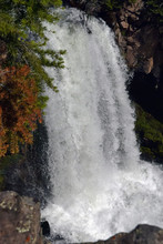 Close Up View Of The Undine Falls In Yellowstone National Park