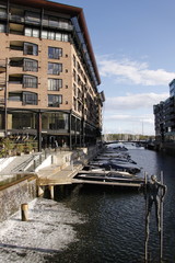 Poster - Canal du quartier de Tjuvholmen à Oslo, Norvège	