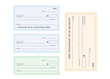 © 3dwithlove - Check template bank. Blank check icon vector