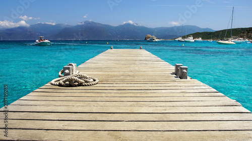 Ponton Plage Du Lotu Corse Buy This Stock Photo And