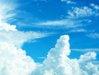 綺麗な青空と入道雲