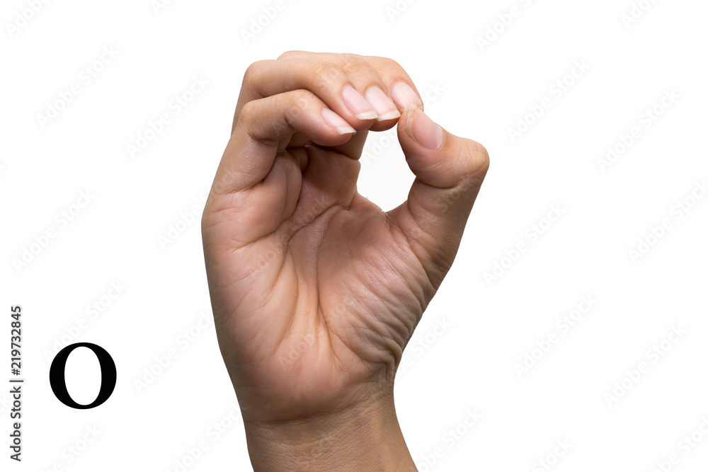 Finger Spelling the Alphabet in American Sign Language (ASL