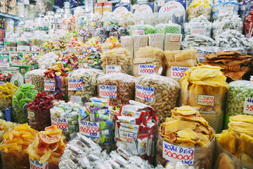 Snacks at a Vietnamese market