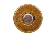 Bottom Bullet Cartridge On White Background