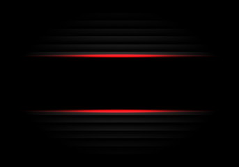 Wall Mural - Abstract black banner red light design modern luxury futuristic background vector illustration.