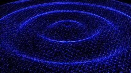 Fototapete - Spin Flow Blue Circle Landscape Background