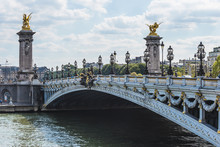 The Pont Alexandre III In Paris On Sunny Summer Day