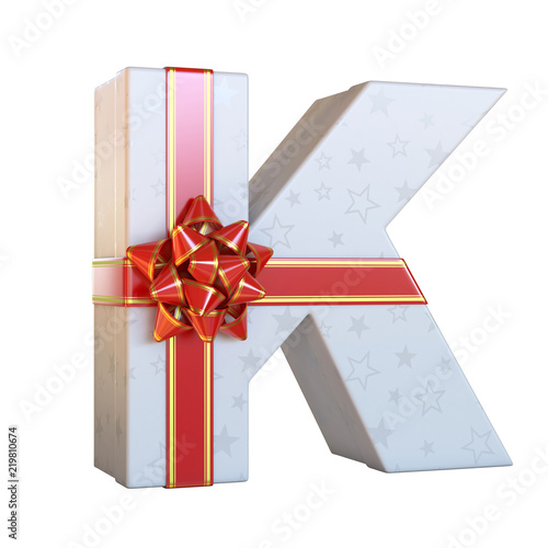 Download Gift Box With Red Ribbon Bow 3d Font Present Alphabet 3d Renderinf Letter K Buy This Stock Illustration And Explore Similar Illustrations At Adobe Stock Adobe Stock