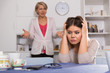 © JackF - Mother scolds her adult daughter