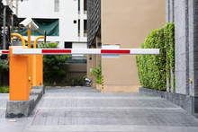 Automatic Security System With Cctiv And Metal Bar Barrier.