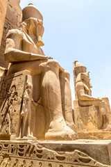 Wall Mural - Pharaoh Rameses II Statue in Luxor Temple, Egypt