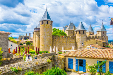 Wall Mural - Chateau comtal in Carcassonne, France