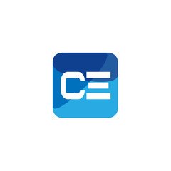 Initial Letter CE Logo Template Design