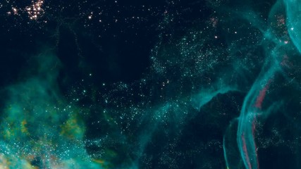 Wall Mural - Flying through star fields in outer space (Loop).