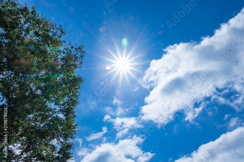 真夏の青空と灼熱の太陽 Stock Photo Adobe Stock 真夏の青空と灼熱の太陽 Stock Photo Adobe Stock