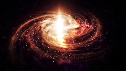 Wall Mural - universe filled with stars, deep space nebula and galaxy