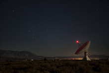 Satellite Dish Scanning The Night Sky