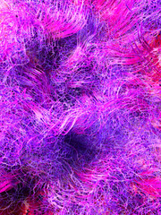Poster - Abstract colored lines. Curl noise flow. 3d rendering