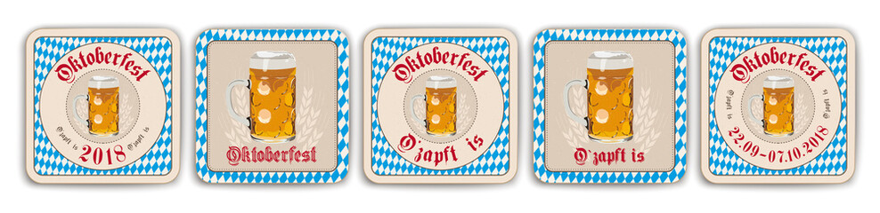 5 Oktoberfest 2018 Bierdeckel