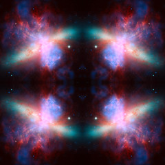 Wall Mural - universe simmetric background. elements of this image furnished by nasa.