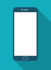 Canvas Print - Phones icon in flat vector style