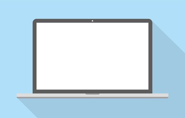 Wall Mural - laptop in a flat vector style