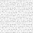 Handwriting background seamless pattern grunge letters words
