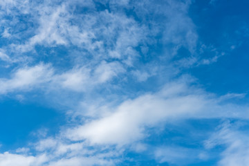 Blue sky with clouds on brighter day