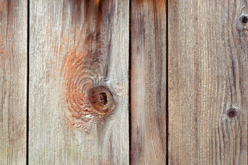 the texture of old boards with a natural pattern. Wooden background.