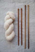 Knitting Needles And Yarn