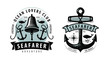 © ~ Bitter ~ - Seafarer, shipping, cruise logo or label. Nautical theme. Vector
