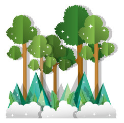 Poster - Paper art forest