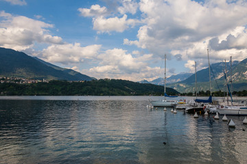 Canvas Print - Caldonazzo lago spiaggia