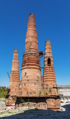 Wall Mural - The furnace of the old factory in Karelia