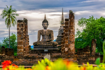 Main chapel in Wat Maha That, Shukhothai Historical Park, Thailand