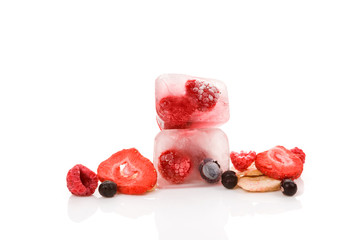 Canvas Print - Freeze dried fruit isolated.