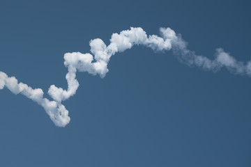 rocket and smoke