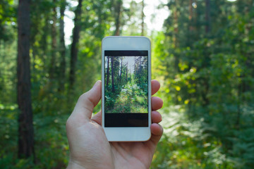 Phone in man's hand