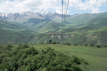 Wall Mural - Tatev and funicular