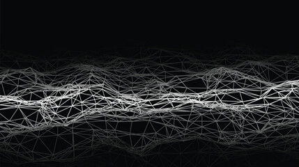 Aufkleber - Science background. Big data. Vector background. Network connection structure. Vector illustration.