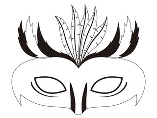 Wall Mural - Isolated carnival mask icon