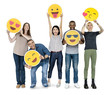 © Rawpixel.com - Diverse happy people holding happy emoticons