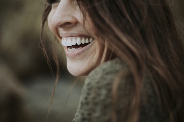 Close up of a woman smiling