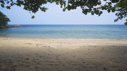 Wall Mural - Tropical Seascape over White Sand Beach Paradise in Phuket, with Sound