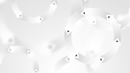 Wall Mural - abstract business background with white arrows circles